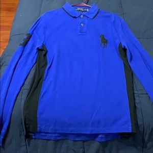 Blue & Black long sleeve Ralph Lauren Polo